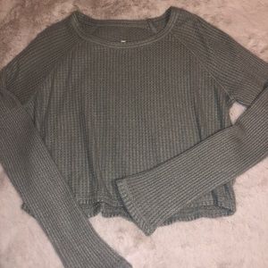 Green Soft Short Sweater
